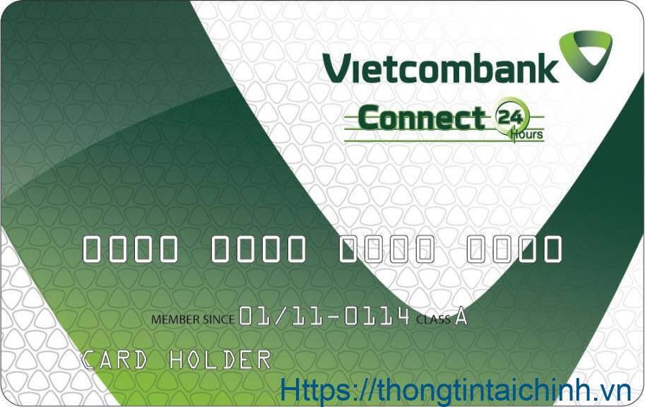 Thẻ Visa Connect24 Vietcombank được phát hành bởi tổ chức thẻ quốc tế Visa và ngân hàng Vietcombank