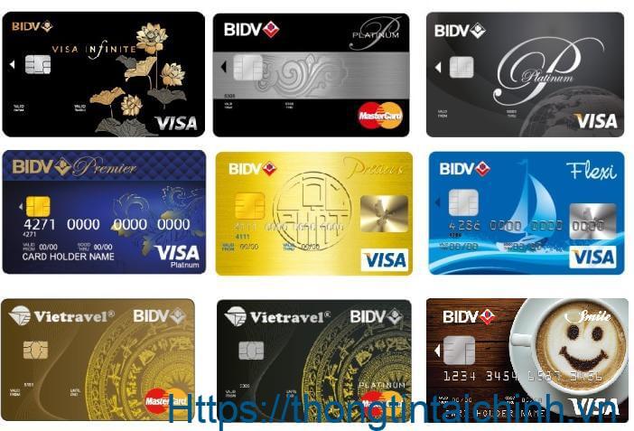 Một số dòng thẻ ngân hàng BIDV phổ biến với khách hàng sử dụng thẻ hiện nay