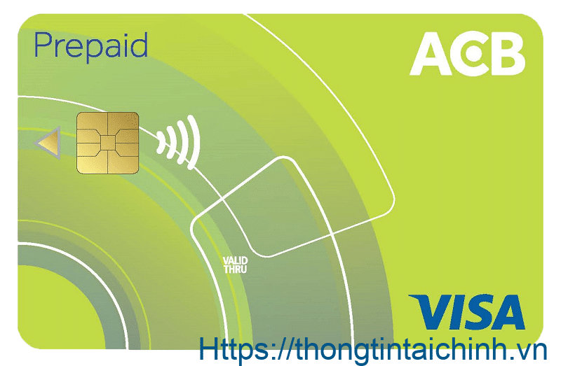 Thẻ visa trả trước ACB tiện dụng