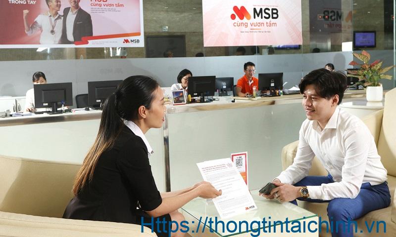 Dịch vụ gửi tiết kiệm gửi tiền trả lãi tại MSB