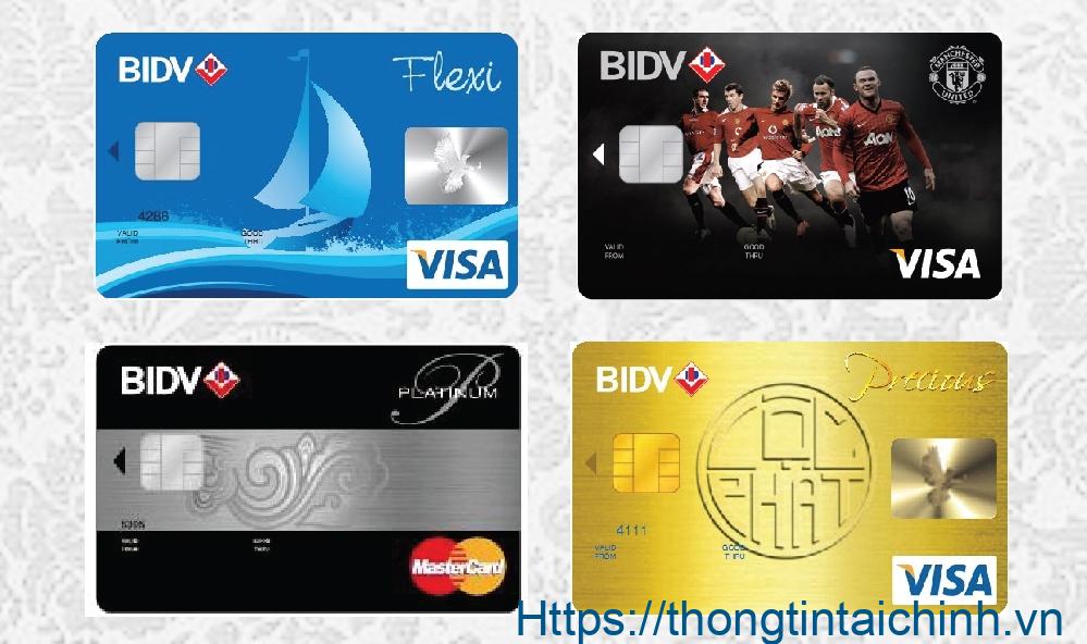 Thẻ tín dụng BIDV đa dạng hạn mức