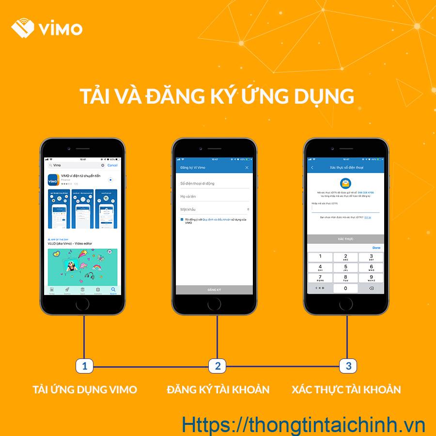 Đăng ký và xác thực tài khoản ví Vimo