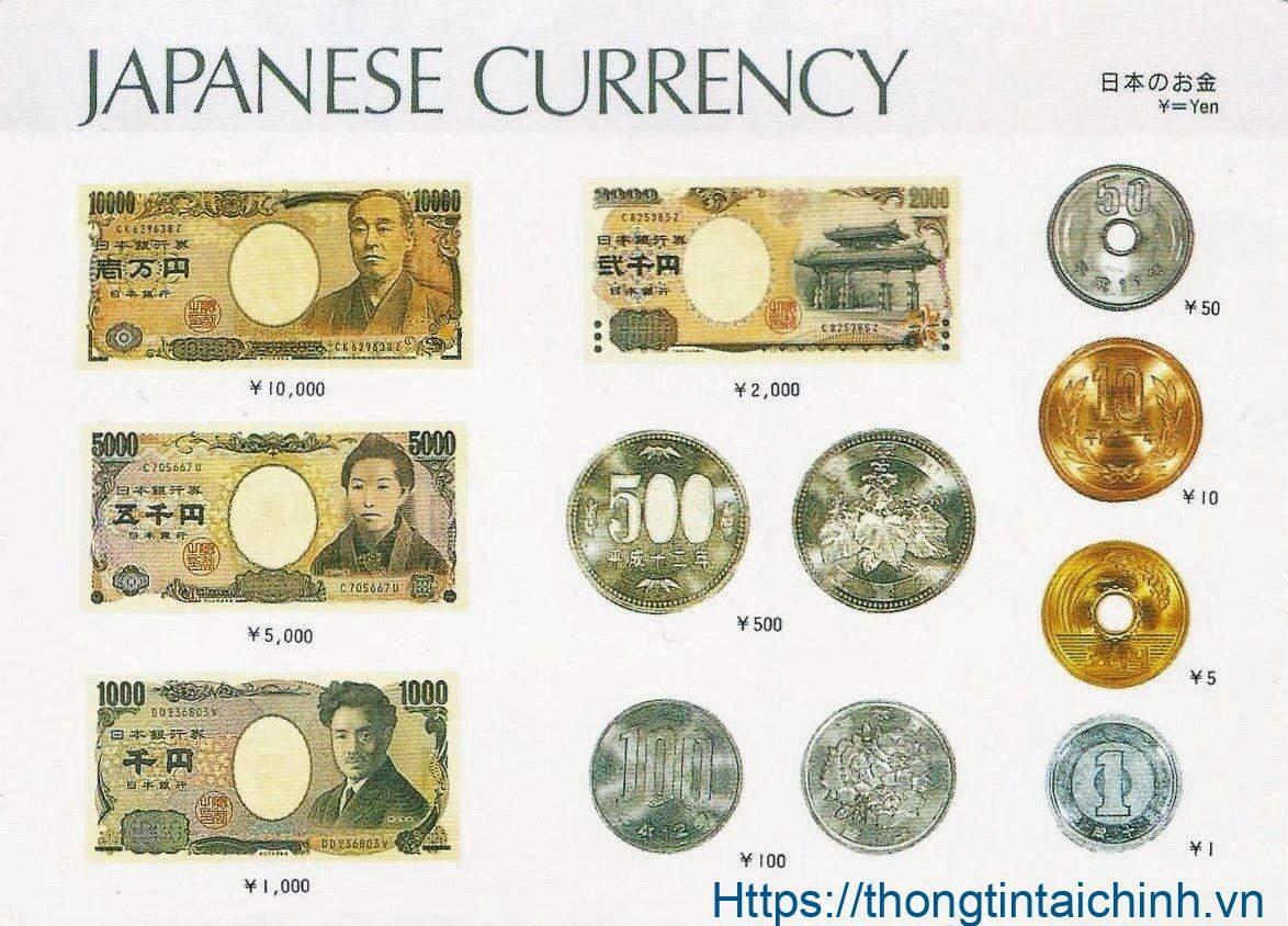 Yên Nhật là đơn vị tiền tệ chính thức của Nhật Bản