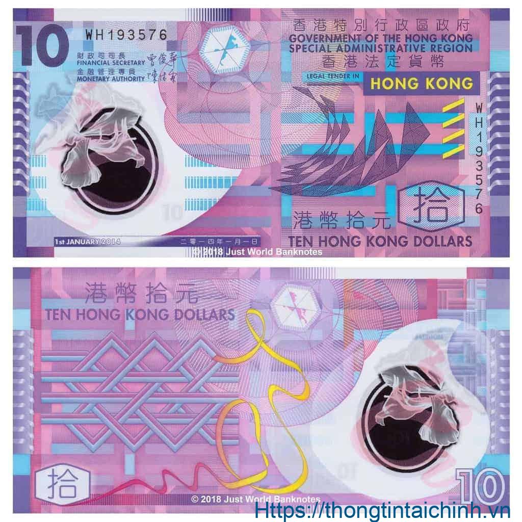 10 HKD của Ngân hàng Trung Quốc Hongkong là tờ tiền đẹp nhất hành tinh