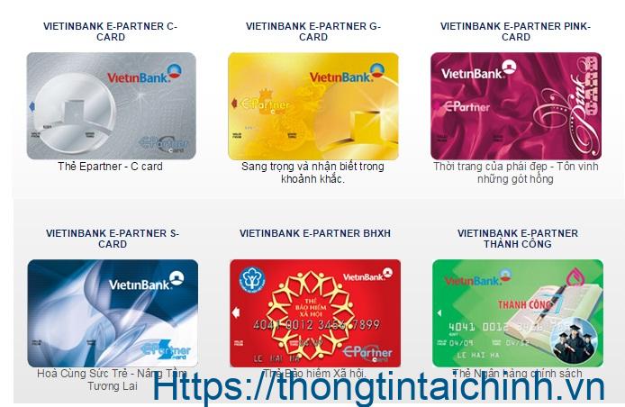 Vietinbank đang phát hành những dòng thẻ tín dụng nào?