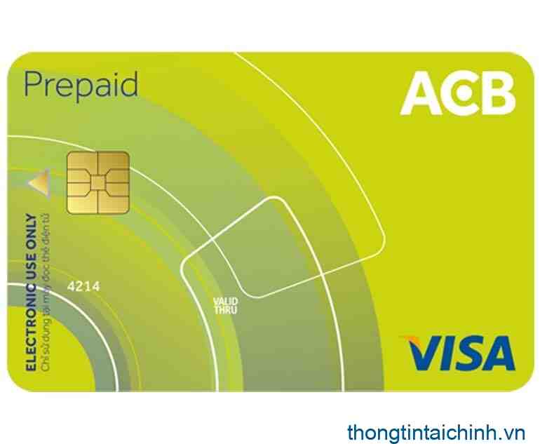 Thẻ trả trước cho phép chủ tài khoản nạp thẻ để thực hiện các giao dịch