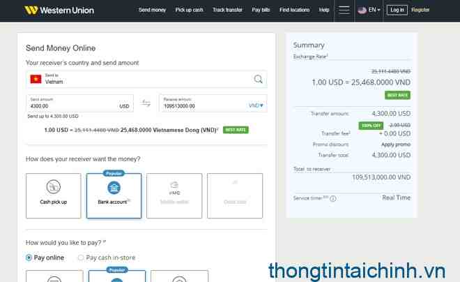 Có thể kiểm tra mã nhận tiền ngay trên website trực tuyến